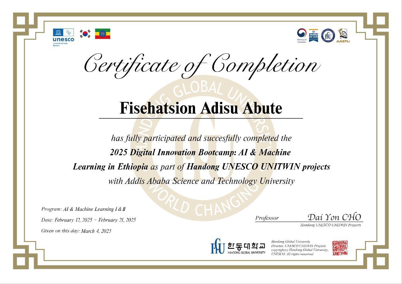 Certificate 1